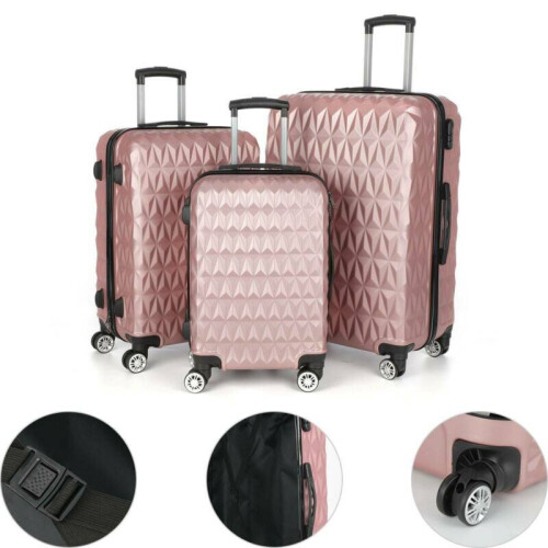 rose gold carry on suitcase