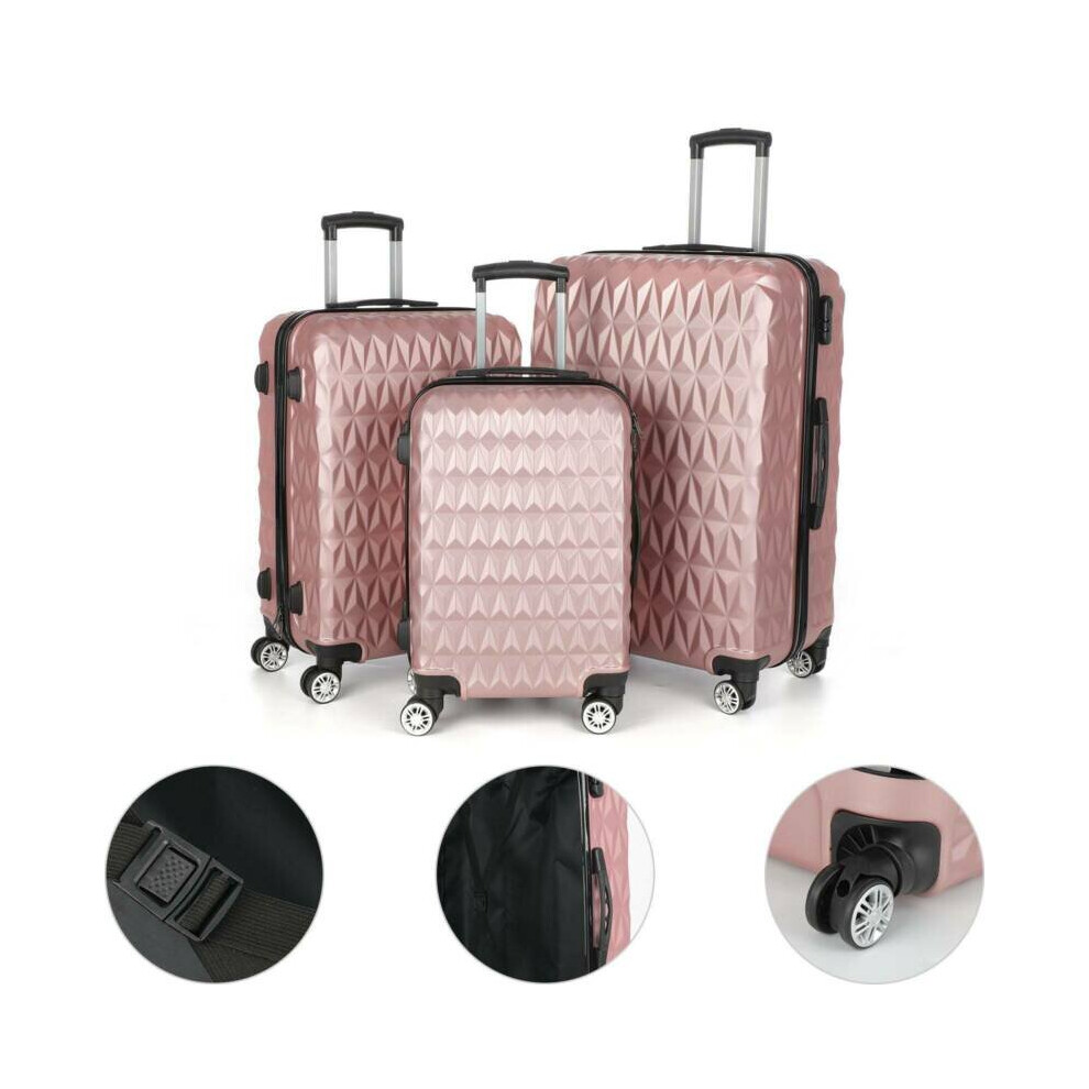 Rose Gold Calpak Set Calpak Metallic Packing Cube Set In Rose Gold