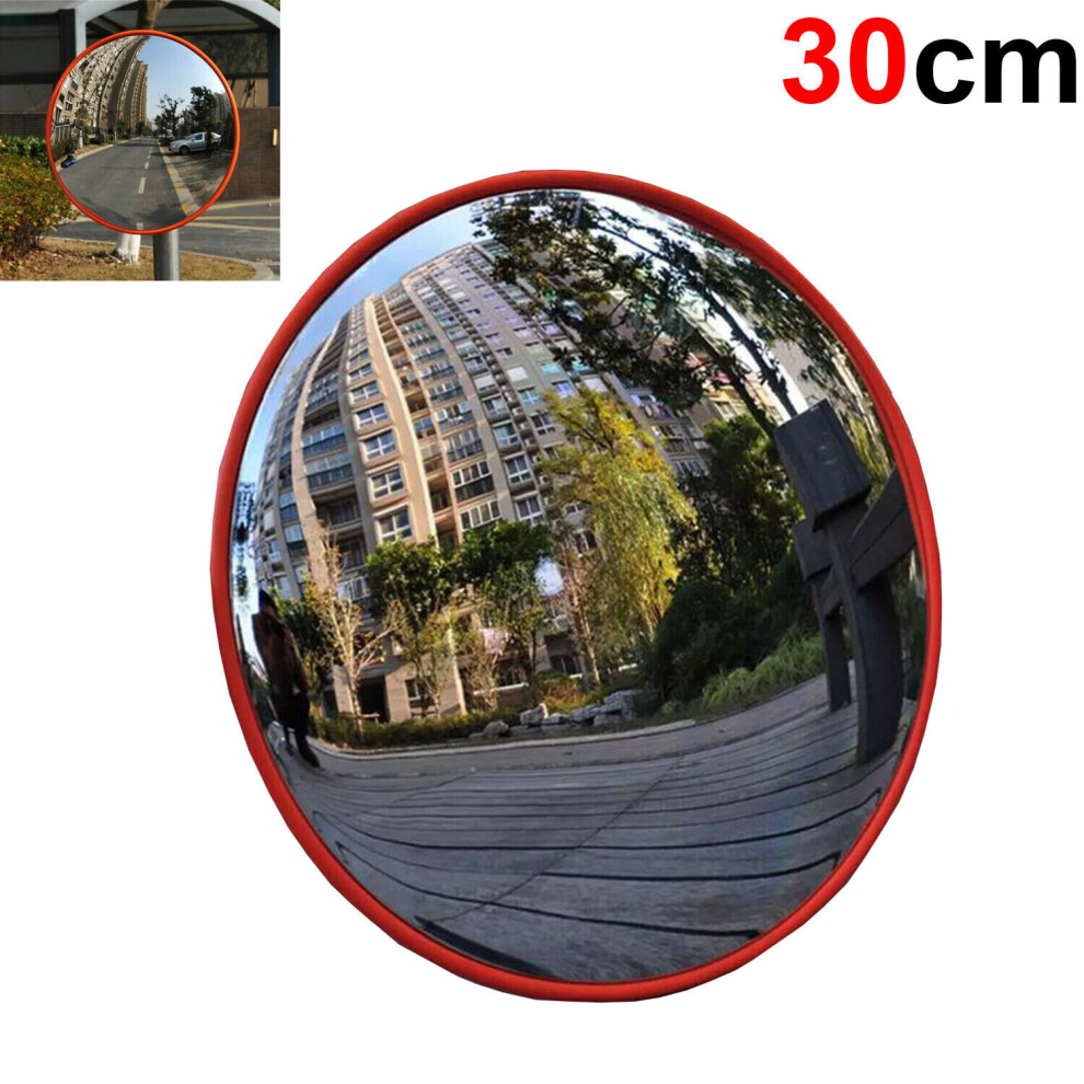 30cm Wide Angle Security Curved Convex Road Mirror Traffic Safety