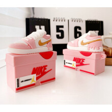 (AirPods 1&2 case) Apple AirPods NIKE Air Jordan Case Cover Pink