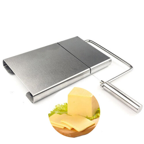 Stainless Steel Cheese Wire Cutter Kitchen Use Easy Clean Handle Slicer 2