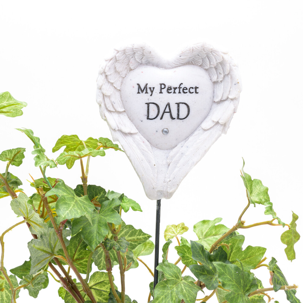 Graveside Angel Wing Stake My Perfect Dad Father Memorial Ornament