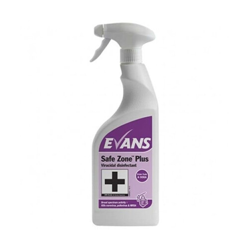 Evans Vanodine A006 Virucidal Disinfectant Safe Zone Plus 6 x 750 mL