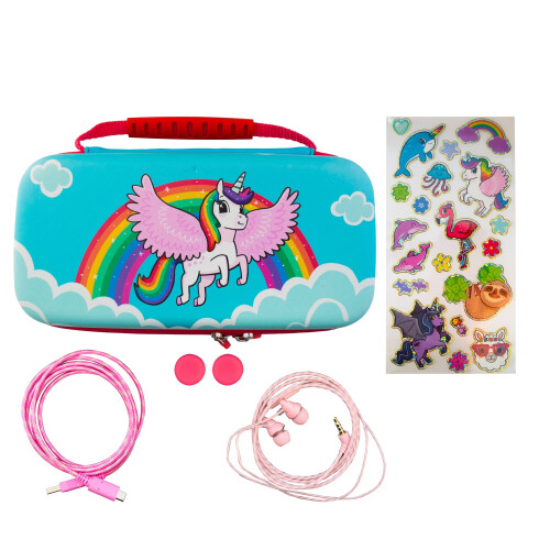 iMP Over The Rainbow Unicorn 7-in-1 Protector Kit (Nintendo Switch)