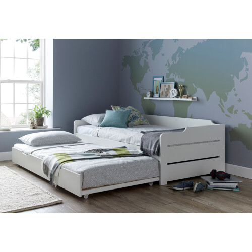 Bedmaster Cappadocia White Guest Bed Day Bed With Trundle 1