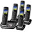 Panasonic Panasonic KX-TGJ324EB Cordless Phone, Quad Handset 4