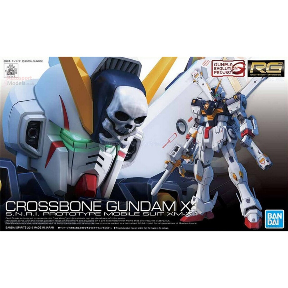 Crossbone Gundam X1 RG 1:144 Scale Model Kit by Bandai