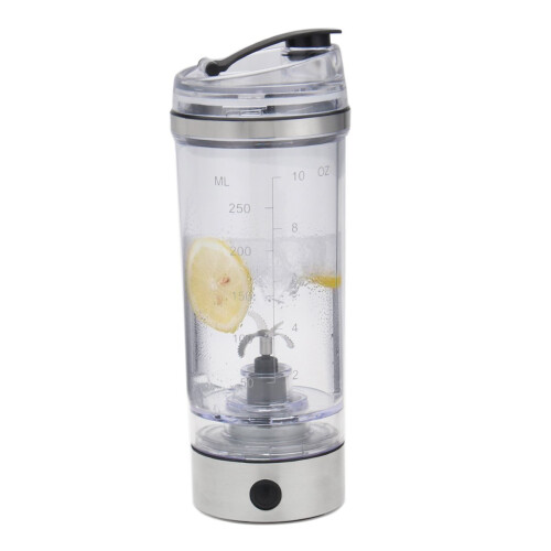 250ML Portable USB Rechargeable Protein Shaker Mixer Bottle 2