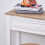 Homcom HOMCOM 80x75cm Console Table w/ Drawer 2 Shelves Worktop Handle White 6