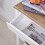 Homcom HOMCOM 80x75cm Console Table w/ Drawer 2 Shelves Worktop Handle White 7