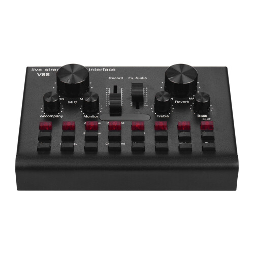 Multifunctional Live Streaming Sound Card USB Audio Interface Mixer Voice Device 1