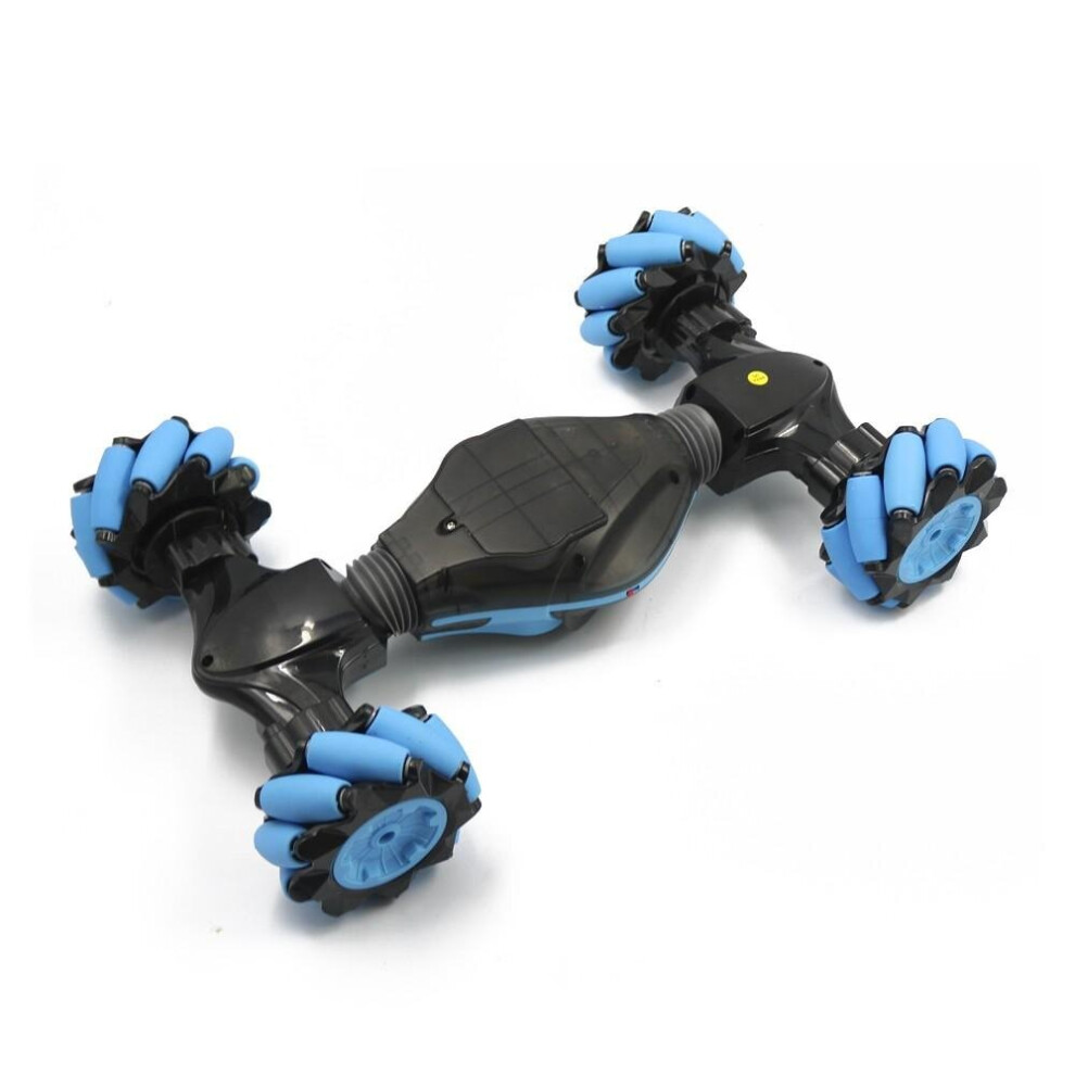 (Blue) 2.4GHz 4WD RC Stunt Car with Gesture Sensor Watch and Controller