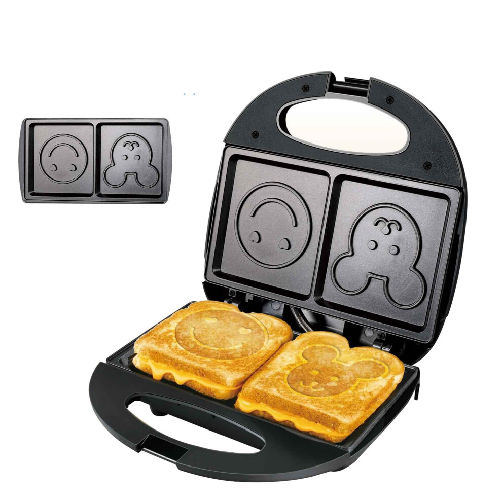 (AU Plug, Sandwich Maker 3) 750W Electric Waffles and Sandwich Maker Machine