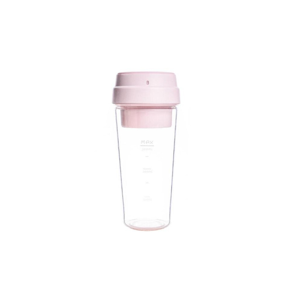 (Pink) Portable Fruit Juicing Extractor Cup 400ML