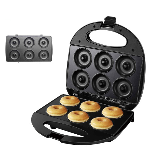 (EU Plug, Donut Machine) 750W Electric Waffles and Sandwich Maker Machine