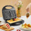 (EU Plug, Nut Cake Machine) 750W Electric Waffles and Sandwich Maker Machine 4