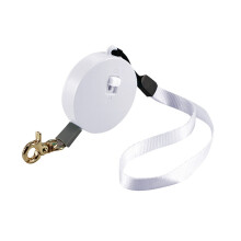 (White1) 6.56ft Retractable Dog Leash Anti-Slip Handle Extendable for Small and Medium Pets Walking