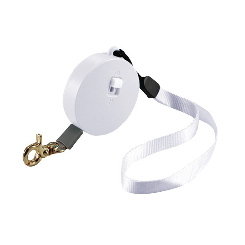 (White1) 6.56ft Retractable Dog Leash Anti-Slip Handle Extendable for Small and Medium Pets Walking