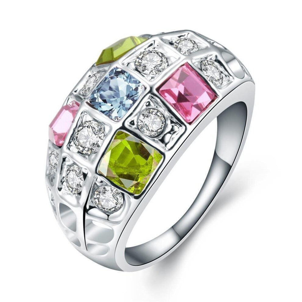 (7) High Quality Nickle Free Antiallergic Jewelry K Gold Plated Ring