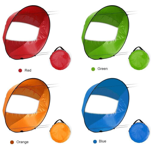 (Red) 42 inch Foldable Kayak Boat Wind Sail 1