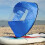 (Red) 42 inch Foldable Kayak Boat Wind Sail 3
