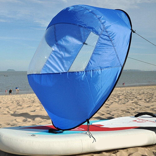 (Red) 42 inch Foldable Kayak Boat Wind Sail 2