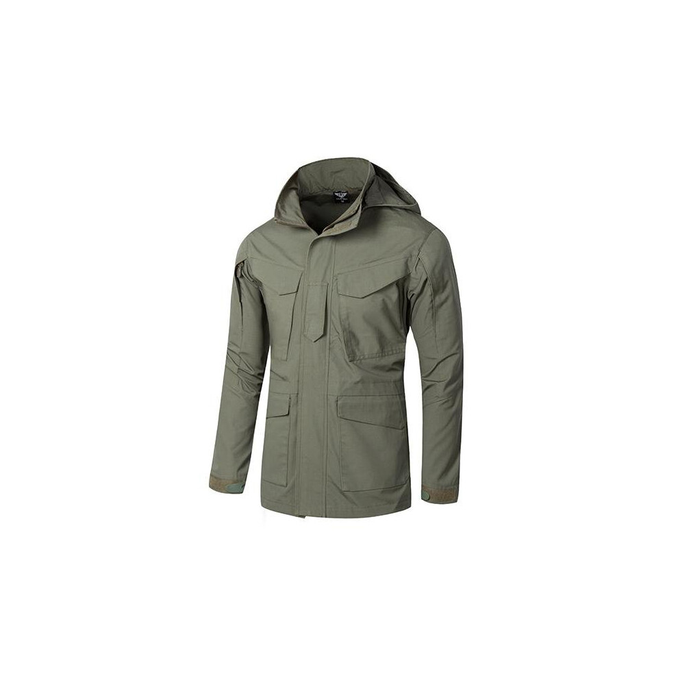 (Green, S) Mens Military Tactical Waterproof Hood