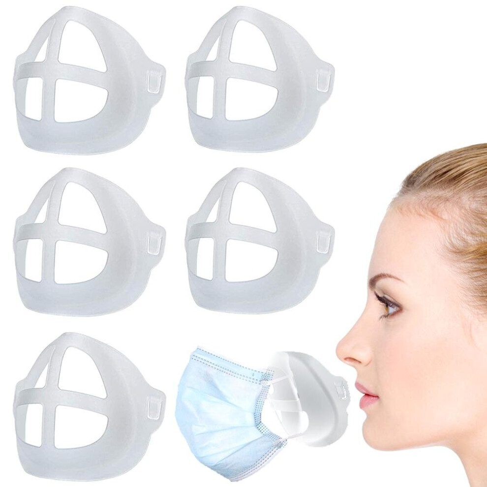 3D Breathable Valve Mouth Mask Support, 5 pcs