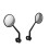 2 PCS Rearview Mirrors Rear View Glass 4