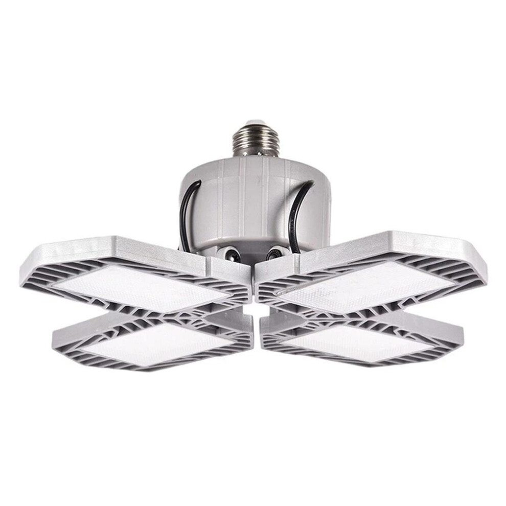 LED Garage Light Foldable Deformable Ceiling Lamp with 4 Adjustable Panels 60W