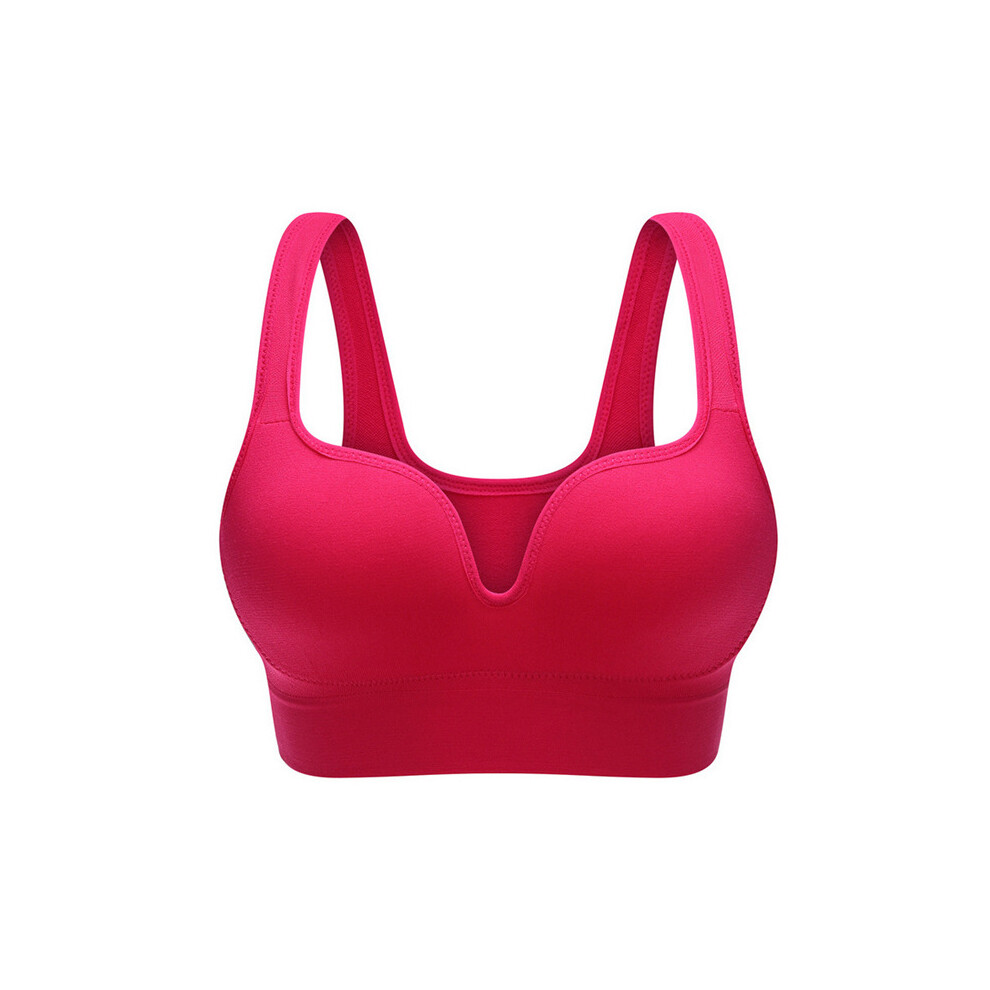 (Rose, L) 3D Gather Push Up Seamless Running Bras