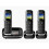 Panasonic Panasonic KX-TGJ423EB Cordless Phone - Triple Handsets 1