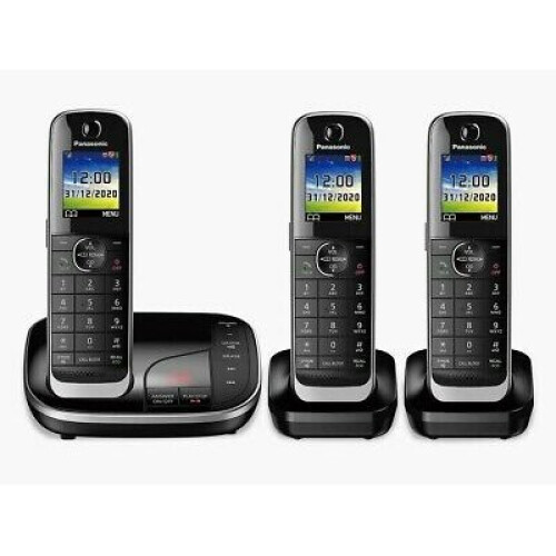 Panasonic Panasonic KX-TGJ423EB Cordless Phone - Triple Handsets