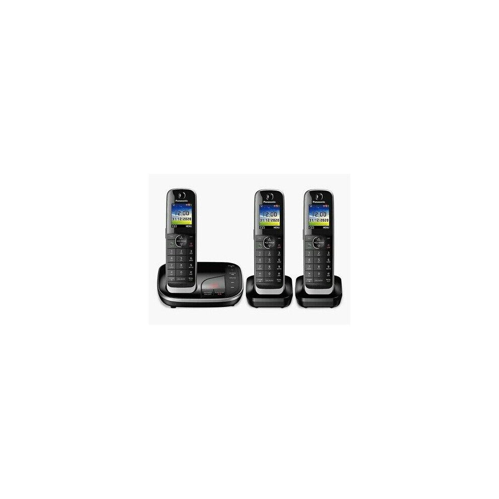 Panasonic KX-TGJ423EB Cordless Phone - Triple Handsets