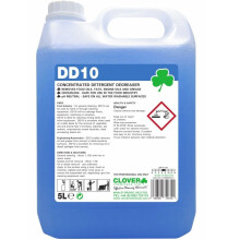 Clover DD10 Concentrated Detergent Degreaser ~ 2 x 5 Litre
