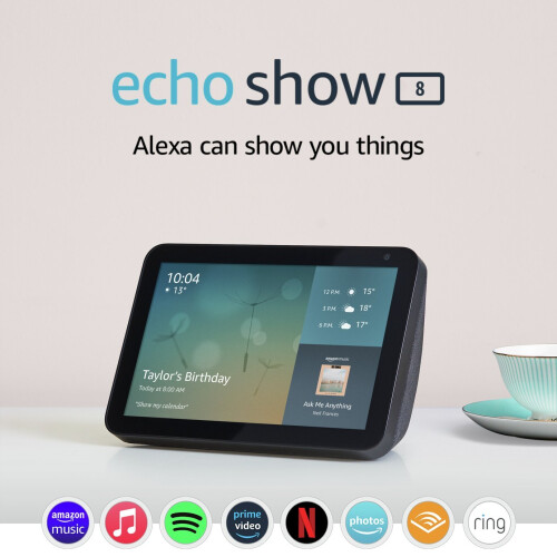 Refurbished Amazon Amazon Echo Show 8 (1st Gen) Smart Display with Alexa -Black 1