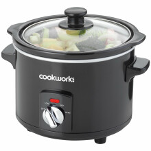 New Cookworks 120W 1.5L Compact Slow Cooker - Black