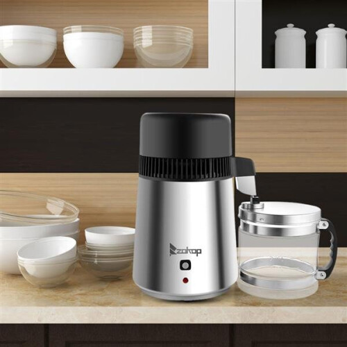 750W Water Distiller Electric Purifier Stainless Steel Glass Filters
