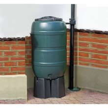 Strata Water Butt with Connection Kit, Tap and Stand - 210L