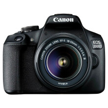 Canon EOS 2000D DSLR-kamera med 18-55mm DC-objektiv