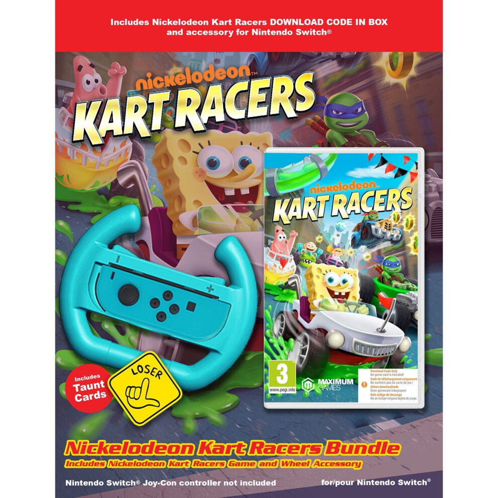 Nickelodeon Kart Racers Nintendo Switch Bundle Pre-Order 5055884532661