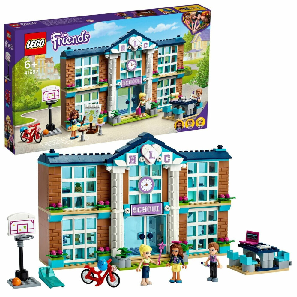LEGO 41682 Friends School House Toy Heartlake City Building Set, Classroom Teacher Playset with Olivia Mini Doll 