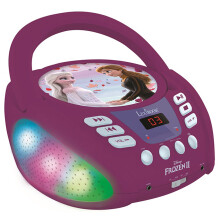 Bluetooth CD-Player Die Eiskönigin mit Lichteffekten - LEXIBOOK - Tragbar - Karaoke - Blau