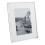 WIDDOP and Co. 4" x 6" - Impressions Silver Plated White Mount Photo Frame 1