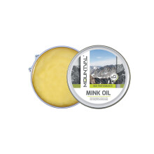 Mountval Mink Oil, quality shoe dubbin oil, nourishes waterproofs and protects outdoor shoes made of leather