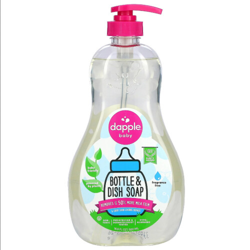 Dapple Baby, Sabão de Botella e Prato, Sem Fragrância, 16,9 fl oz (500 ml)