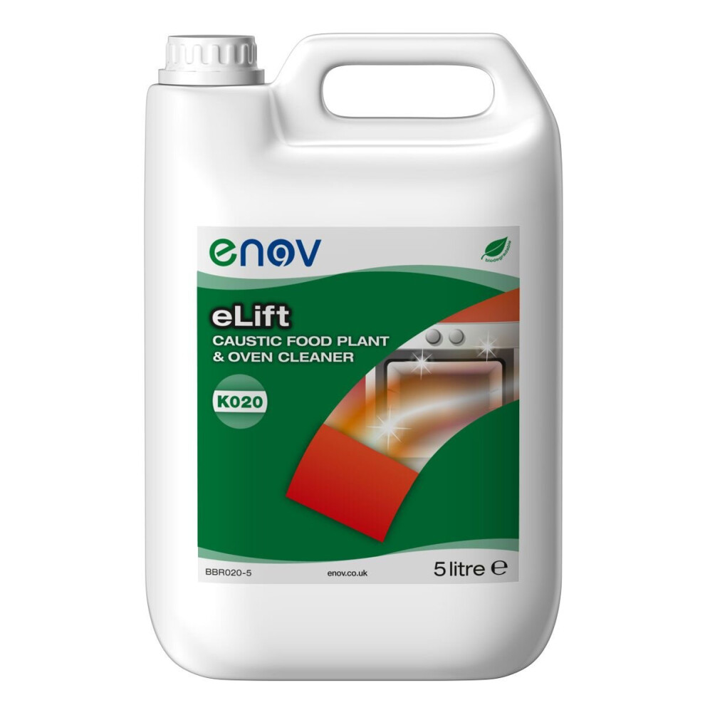 Enov K020 eLift Caustic Food Plant Oven Cleaner ~ 2 x 5 Litre 