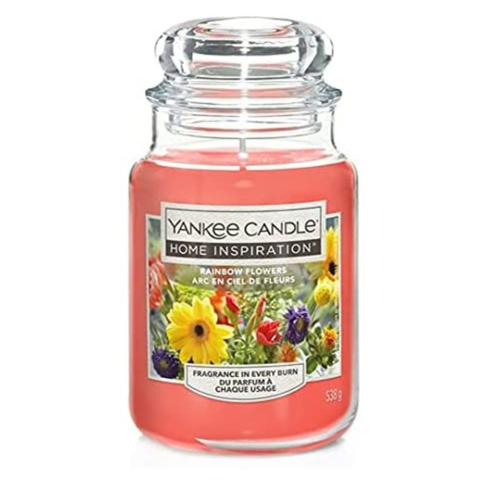 Yankee Candle Home Inspiration Large Jar Rainbow Flowers 538g