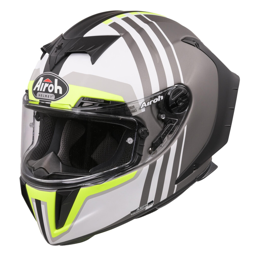 (, Xl) Airoh Gp550s Skyline Full Face Motorcycle Helmet Black 8029243303855