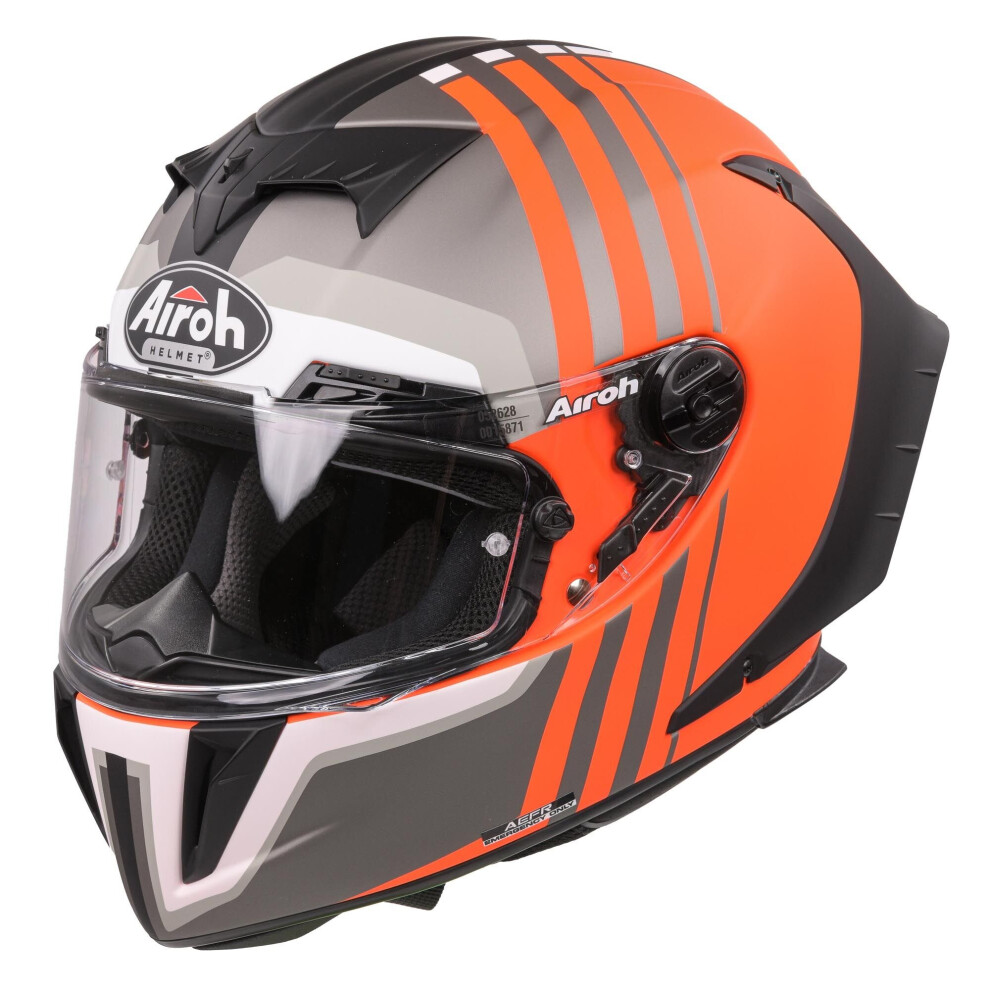 (, Xl) Airoh Gp550s Skyline Full Face Motorcycle Helmet Orange 8029243303916